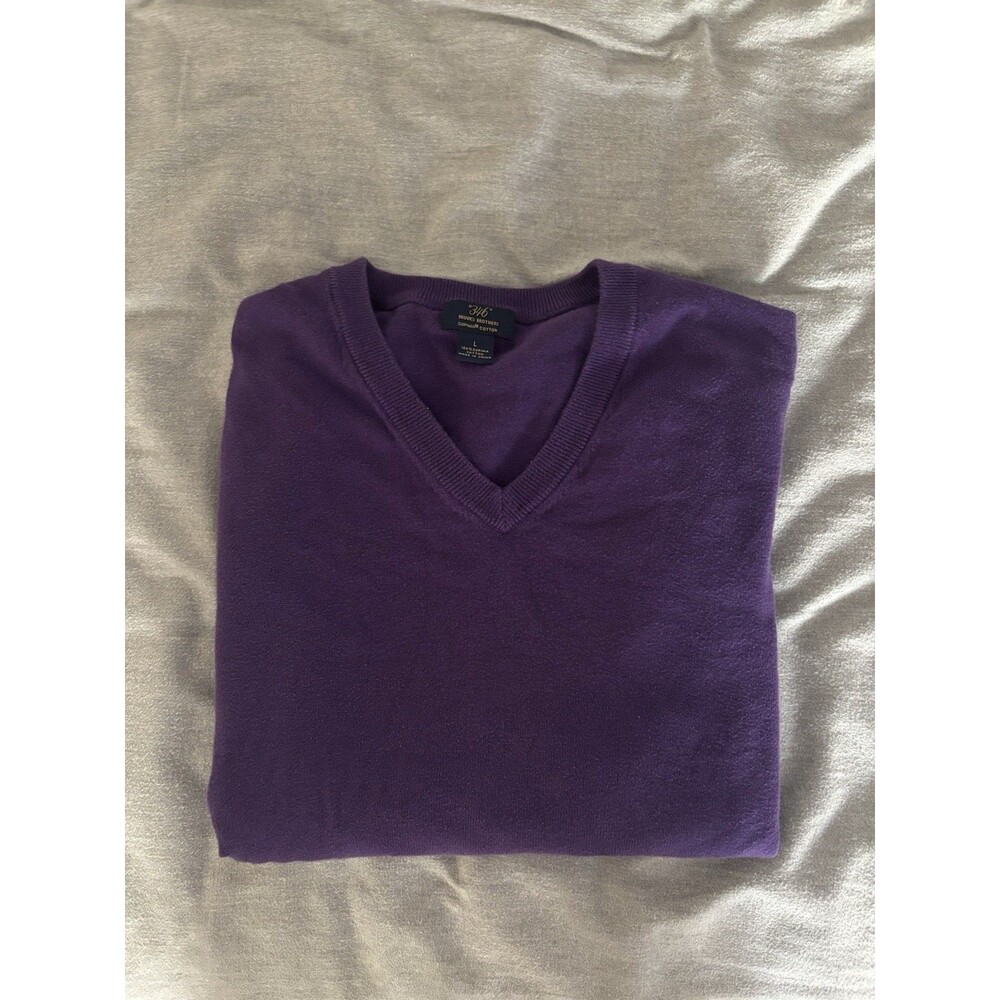 Brooks Brothers Supima Cotton V Neck Sweater